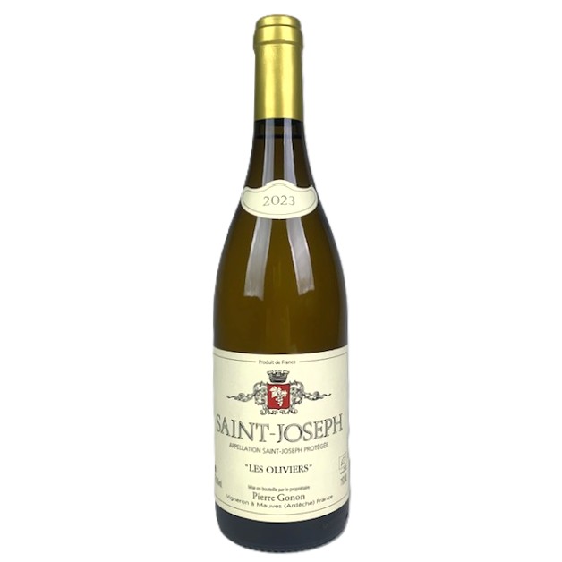photo of bottle of Gonon Saint Joseph Blanc Oliviers